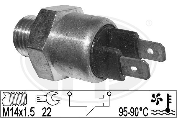 Temperaturswitch, kylarfläkt