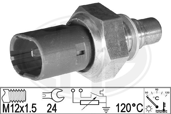 Sensor, kylvätsketemperatur