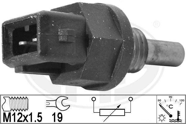 Sensor, kylvätsketemperatur 12V