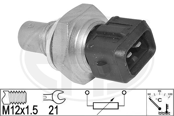 Sensor, kylvätsketemperatur