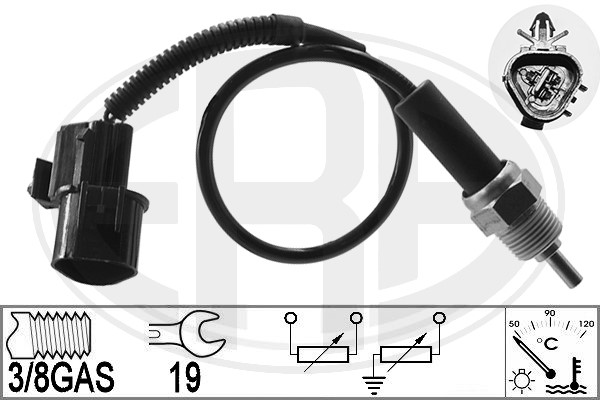 Sensor, kylvätsketemperatur