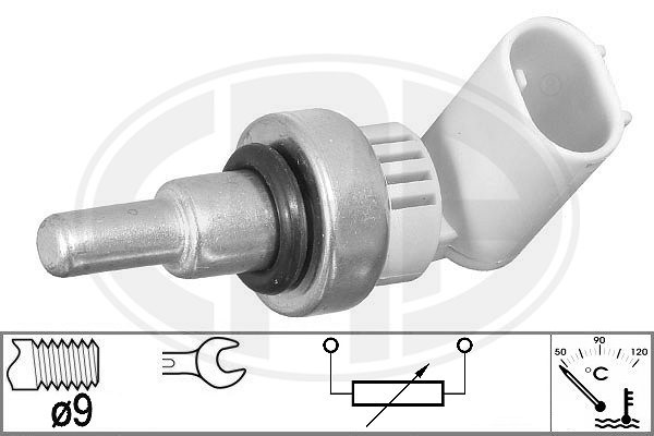 Sensor, kylvätsketemperatur