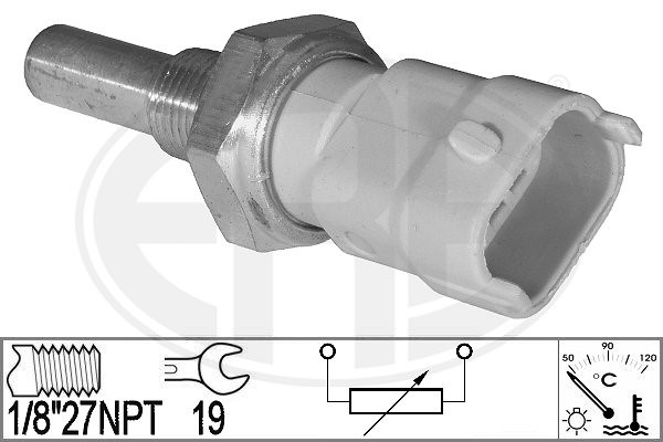 Sensor, kylvätsketemperatur