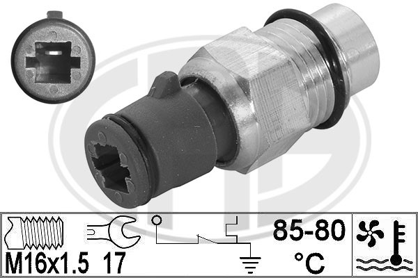 Temperaturswitch, kylarfläkt