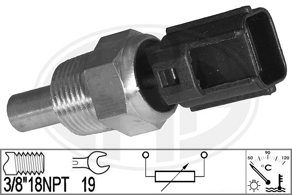 Sensor, kylvätsketemperatur