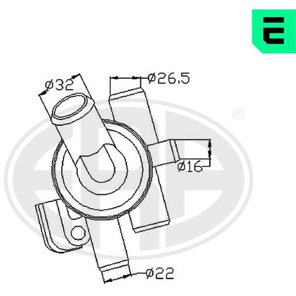 Termostat, kylvätska Era oem Oem 350040 ERA OEM