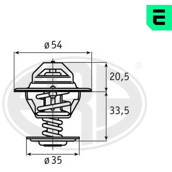 Termostat, kylvätska Era oem Oem 350153 ERA OEM