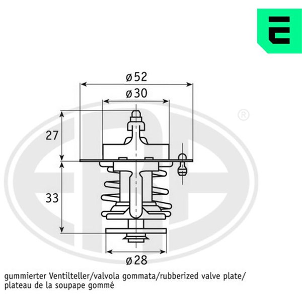 Termostat, kylvätska Era oem Oem 350185 ERA OEM