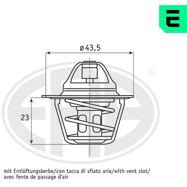 Termostat, kylvätska Era oem Oem 350199 ERA OEM