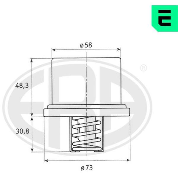 Termostat, kylvätska Era oem Oem 350206 ERA OEM