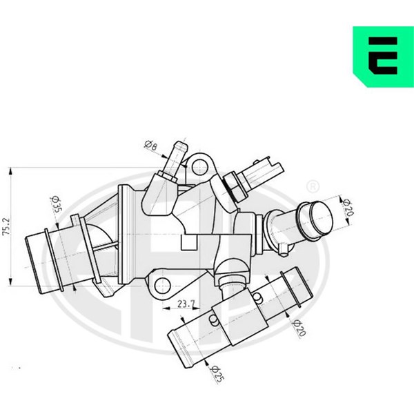 Termostat, kylvätska Era oem Oem 350215 ERA OEM
