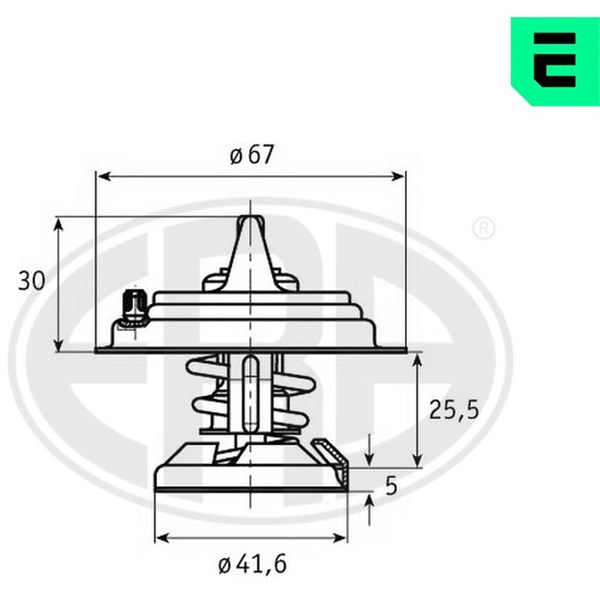 Termostat, kylvätska Era oem Oem 350216 ERA OEM