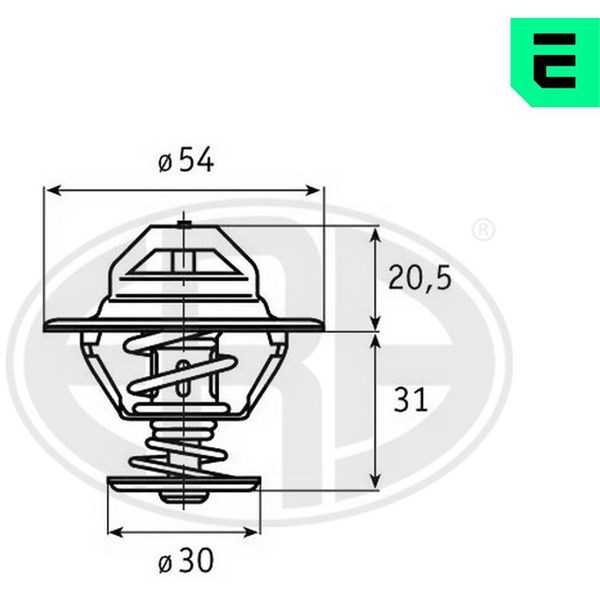 Termostat, kylvätska Era oem Oem 350224 ERA OEM