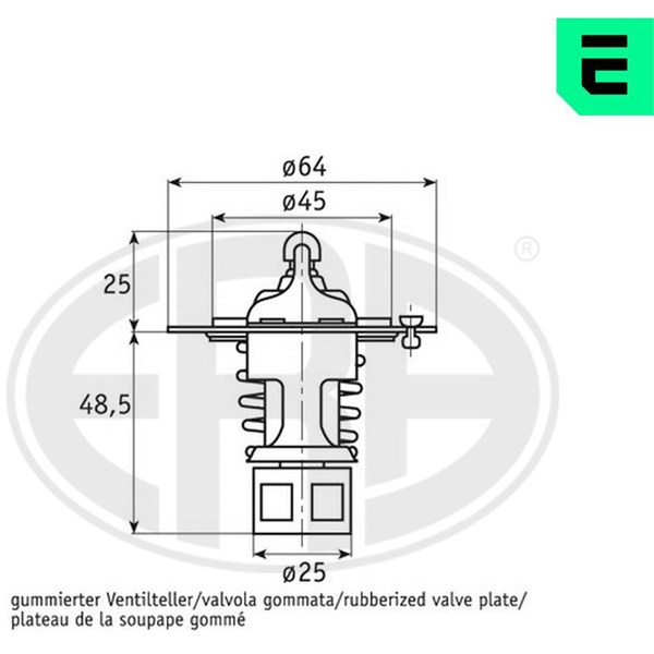 Termostat, kylvätska Era oem Oem 350232 ERA OEM