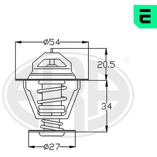 Termostat, kylvätska Era oem Oem 350241 ERA OEM