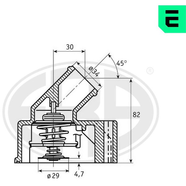 Termostat, kylvätska Era oem Oem 350249 ERA OEM