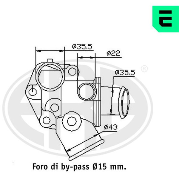 Termostat, kylvätska Era oem Oem 350261 ERA OEM