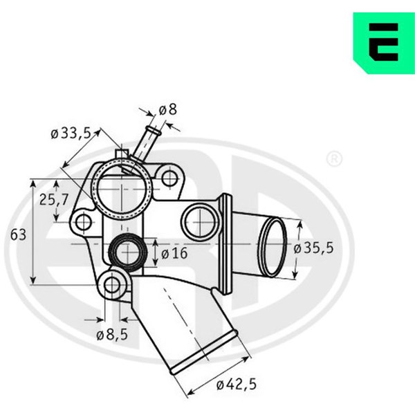 Termostat, kylvätska Era oem Oem 350270 ERA OEM