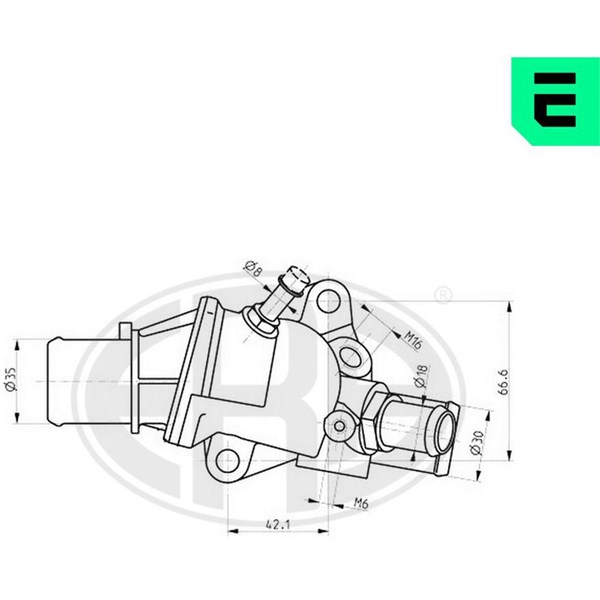 Termostat, kylvätska Era oem Oem 350271 ERA OEM Termostat, kylvätska Era oem Oem 350271 ERA OEM