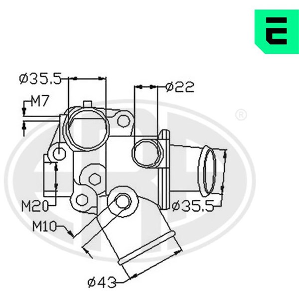 Termostat, kylvätska Era oem Oem 350284 ERA OEM