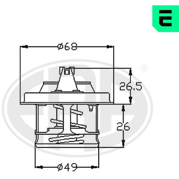 Termostat, kylvätska Era oem Oem 350299 ERA OEM