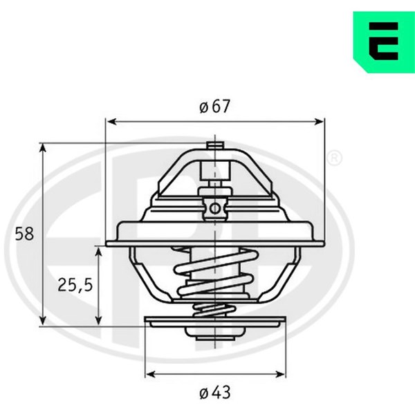 Termostat, kylvätska Era oem Oem 350301 ERA OEM