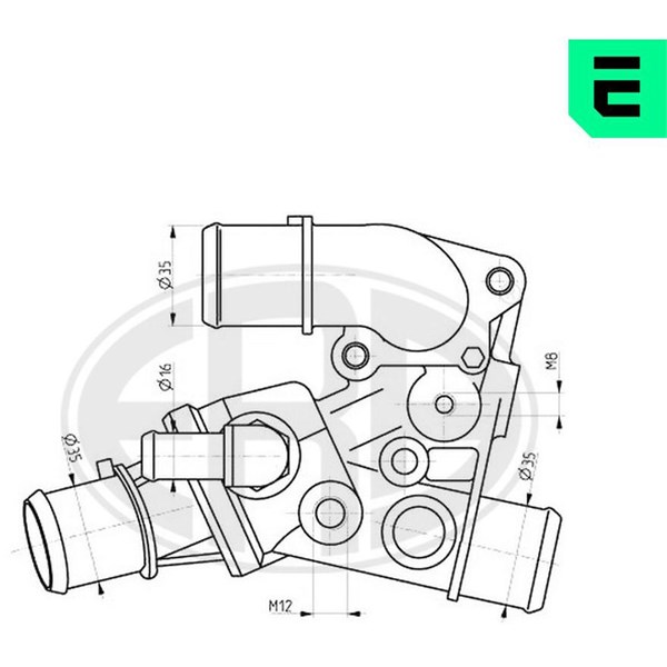 Termostat, kylvätska Era oem Oem 350304 ERA OEM