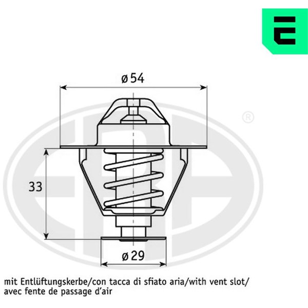 Termostat, kylvätska Era oem Oem 350309 ERA OEM