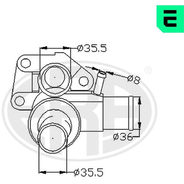 Termostat, kylvätska Era oem Oem 350315 ERA OEM