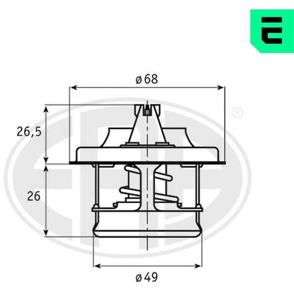 Termostat, kylvätska Era oem Oem 350324 ERA OEM