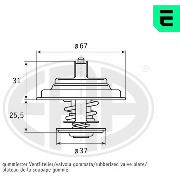 Termostat, kylvätska Era oem Oem 350327 ERA OEM