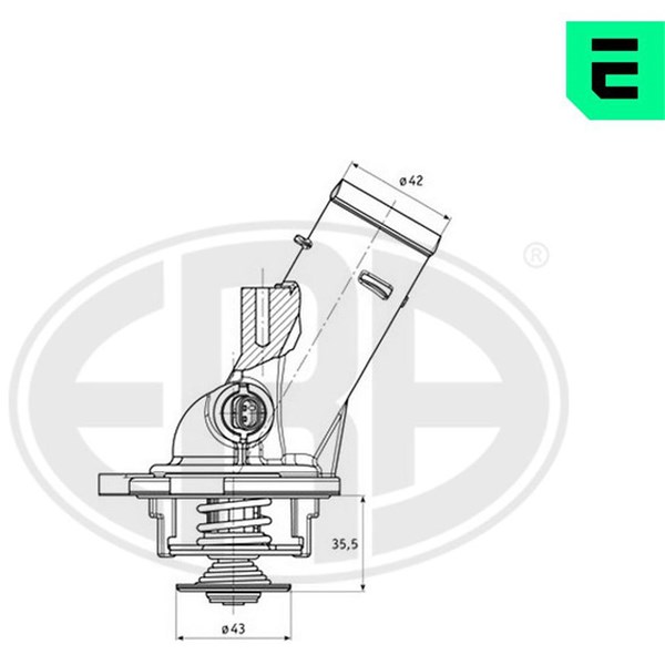 Termostat, kylvätska Era oem Oem 350335 ERA OEM