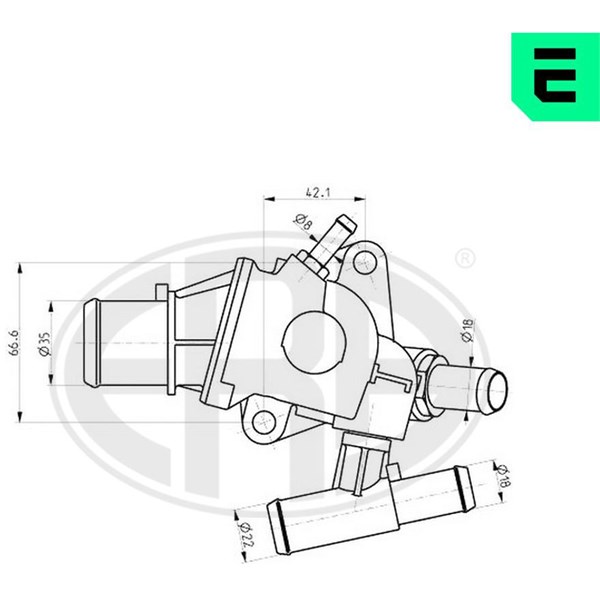 Termostat, kylvätska Era oem Oem 350339 ERA OEM