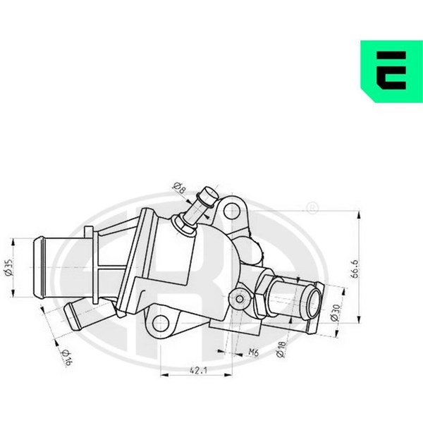 Termostat, kylvätska Era oem Oem 350341 ERA OEM Termostat, kylvätska Era oem Oem 350341 ERA OEM