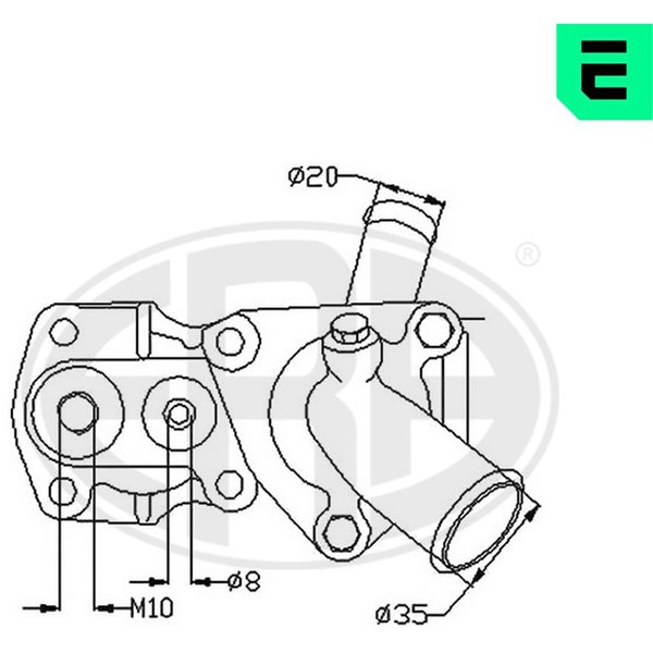 Termostat, kylvätska Era oem Oem 350343 ERA OEM