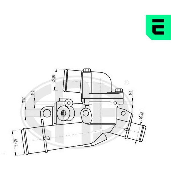 Termostat, kylvätska Era oem Oem 350344 ERA OEM