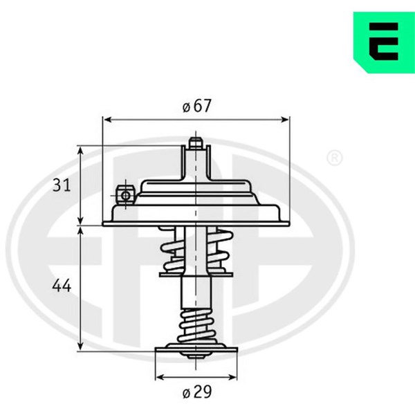 Termostat, kylvätska Era oem Oem 350348 ERA OEM