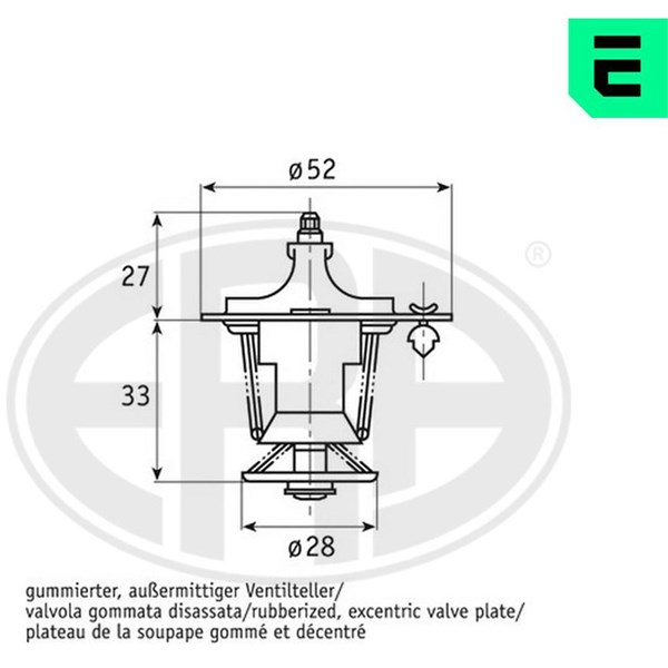 Termostat, kylvätska Era oem Oem 350353 ERA OEM