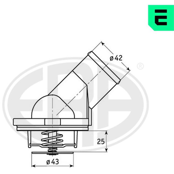 Termostat, kylvätska Era oem Oem 350354 ERA OEM