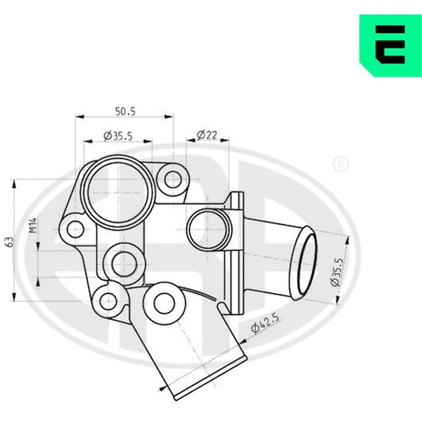 Termostat, kylvätska Era oem Oem 350360 ERA OEM