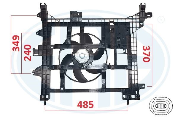 Fläkt, kylare 12V