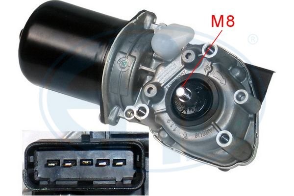 Torkarmotor 12V, Fram