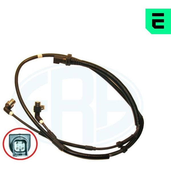 ABS-givare, Sensor, hjulvarvtal, Bakaxel, båda sidor, Bakaxel hög ERA OEM