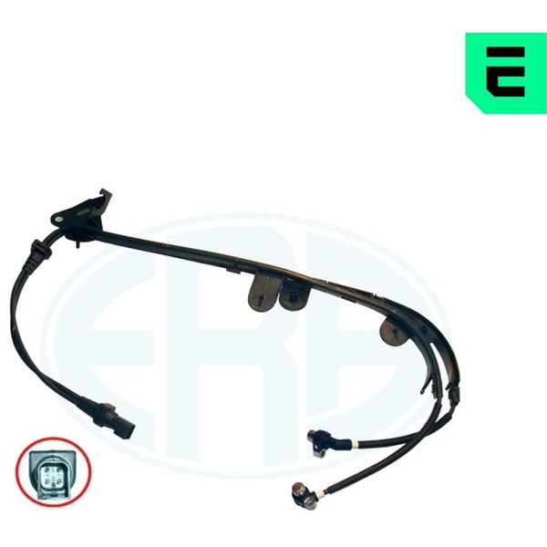ABS-givare, Sensor, hjulvarvtal, Bakaxel, båda sidor, Bakaxel hög ERA OEM