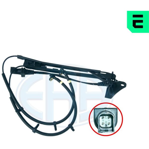 ABS-givare, Sensor, hjulvarvtal, Bakaxel, båda sidor, Bakaxel hög ERA OEM