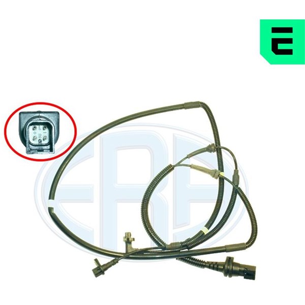 ABS-givare, Sensor, hjulvarvtal, Bakaxel, båda sidor, Bakaxel hög ERA OEM