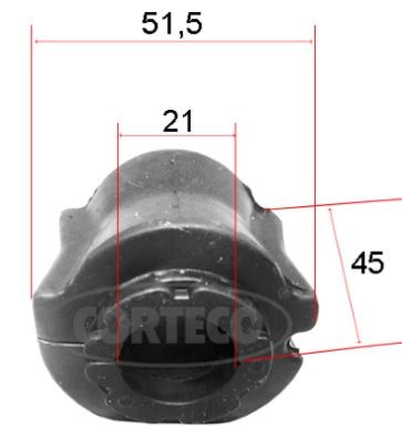 Bussning, krängningshämmare, Framaxel Corteco 49371817 CORTECO Bussning, krängningshämmare, Framaxel Corteco 49371817 CORTECO