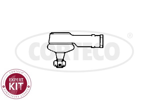 Styrled, Framaxel, Tvåsidig Corteco 49399510 CORTECO