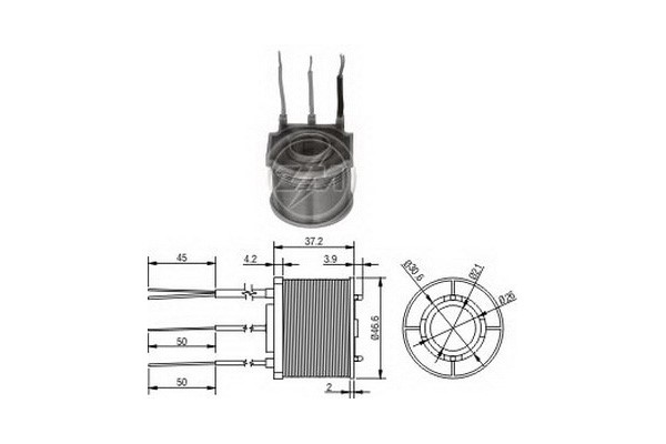 Magnetswitch, startmotor 12V
