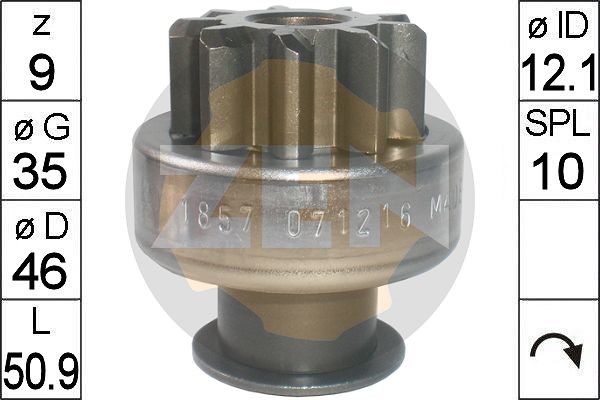 Frihjulsväxel, startmotor Frihjulsväxel, startmotor
